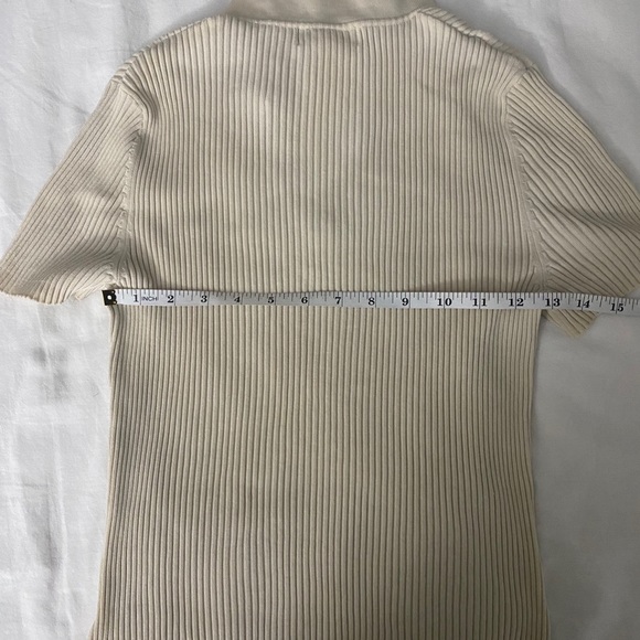 Worthington Cream Collared Silk Blend Sweater - Picture 7 of 8